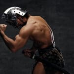 Gladiator mit Helm